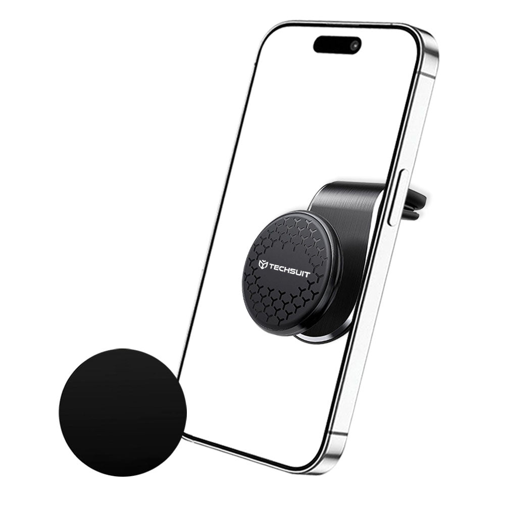 Uchwyt Samochodowy Magnetyczny Techsuit S8, Uniwersalny, Srebrny