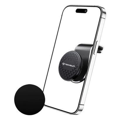 Uchwyt Samochodowy Magnetyczny Techsuit S8, Uniwersalny, Srebrny