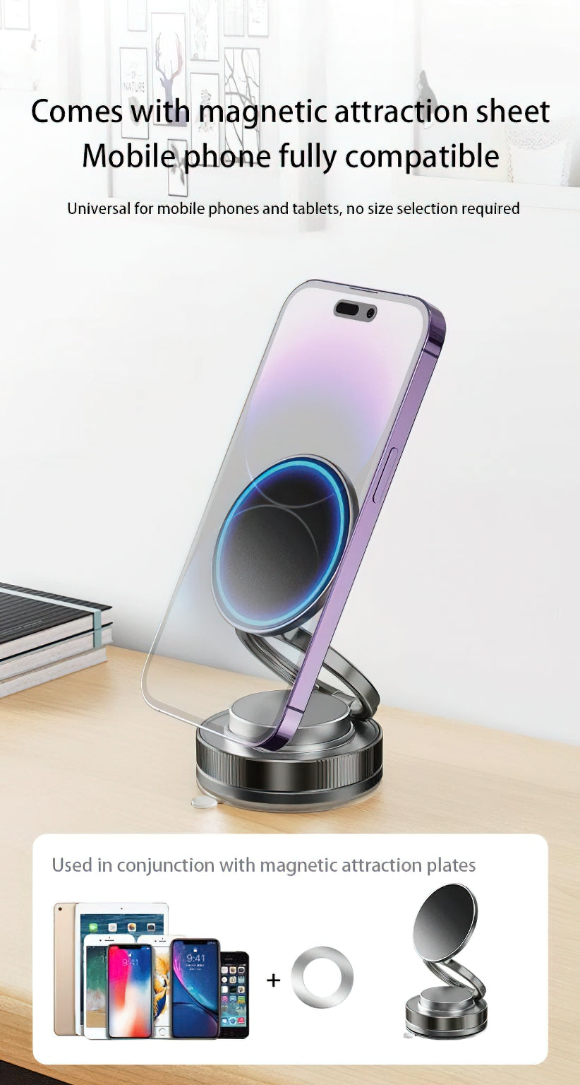 Magnetic Car Holder XO Design C177, Universal, Black