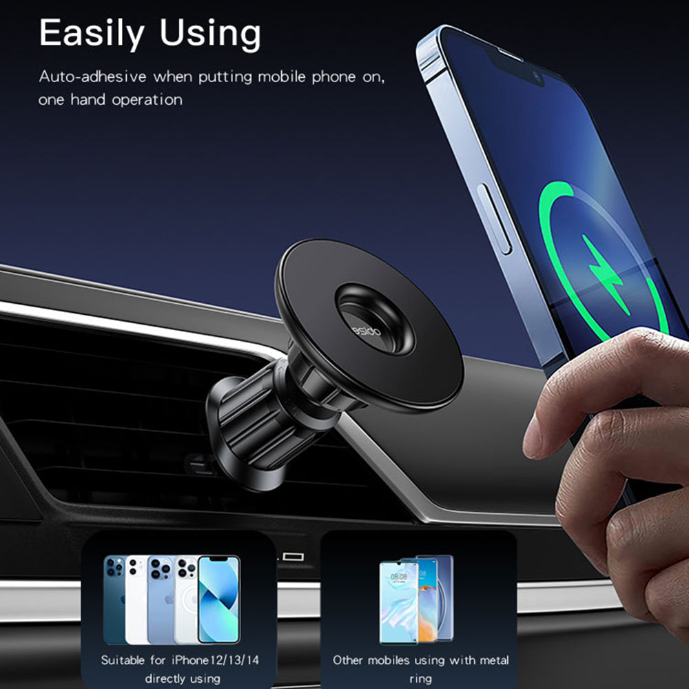 Uchwyt Samochodowy Magnetyczny Yesido C156, Uniwersalny, Czarny