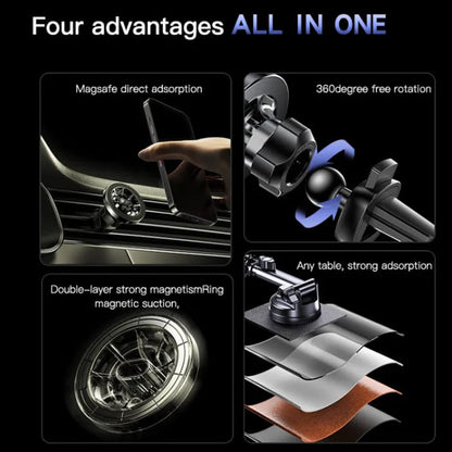 Uchwyt Samochodowy Magnetyczny Yesido C158, Uniwersalny, Czarny