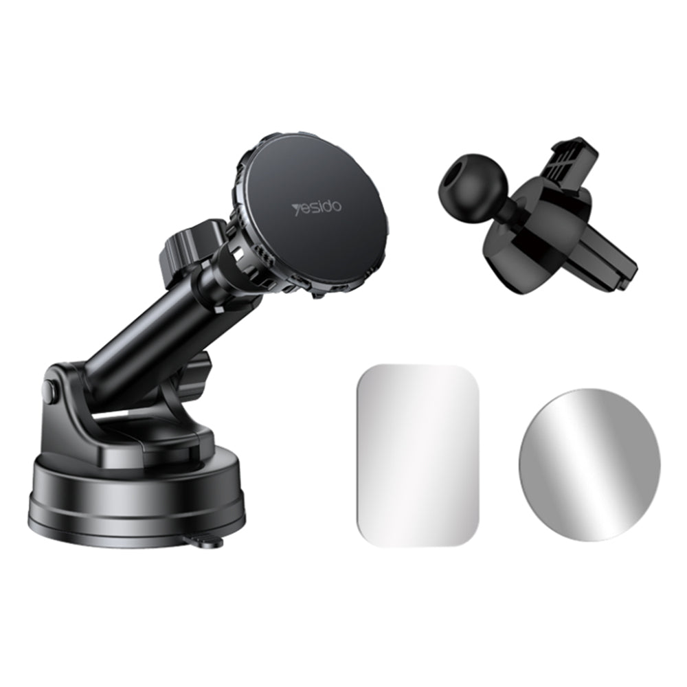 Uchwyt Samochodowy Magnetyczny Yesido C160, Uniwersalny, Czarny