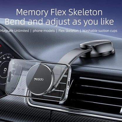 Uchwyt Samochodowy Magnetyczny Yesido C176, Uniwersalny, Czarny