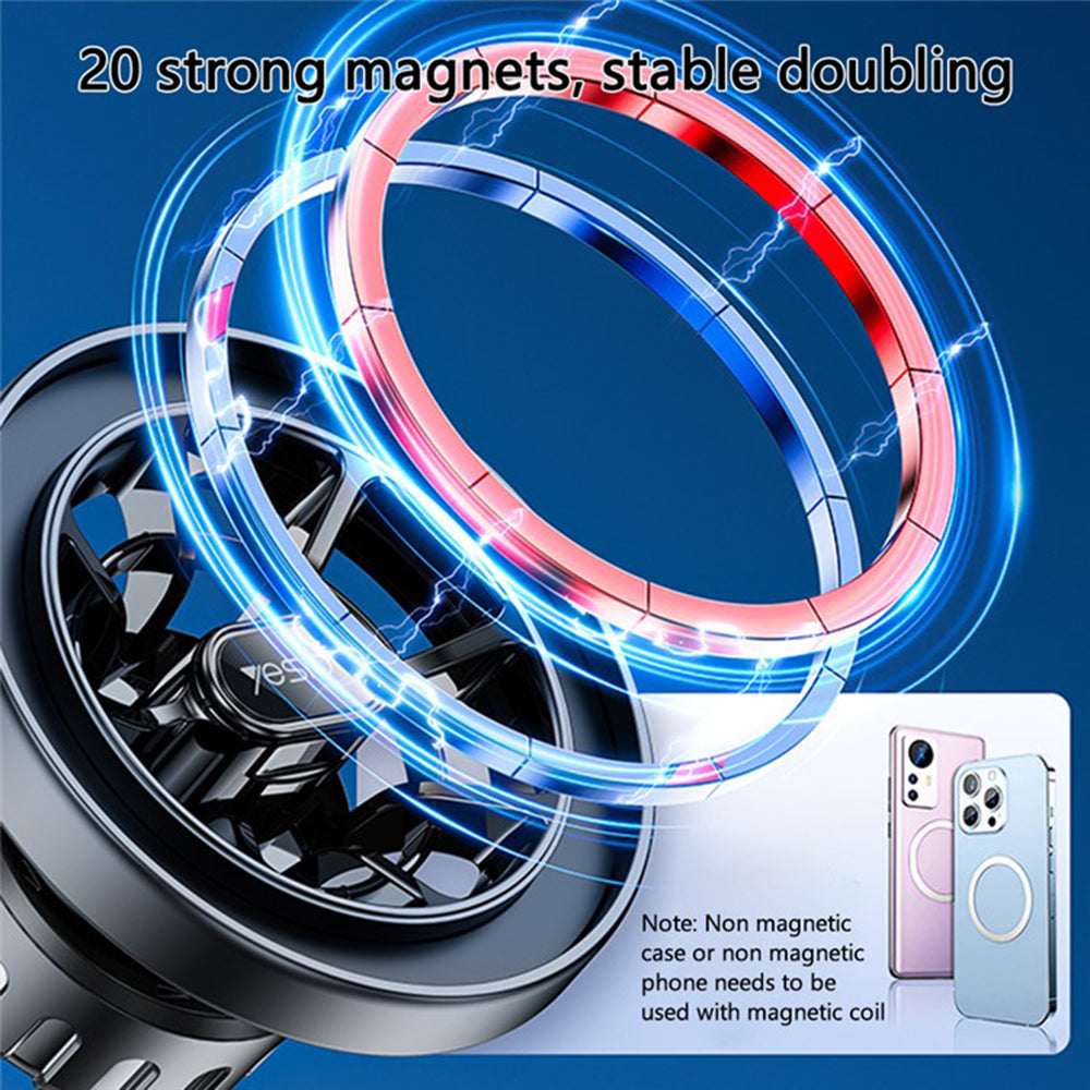 Uchwyt Samochodowy Magnetyczny Yesido C200, Uniwersalny, Czarny