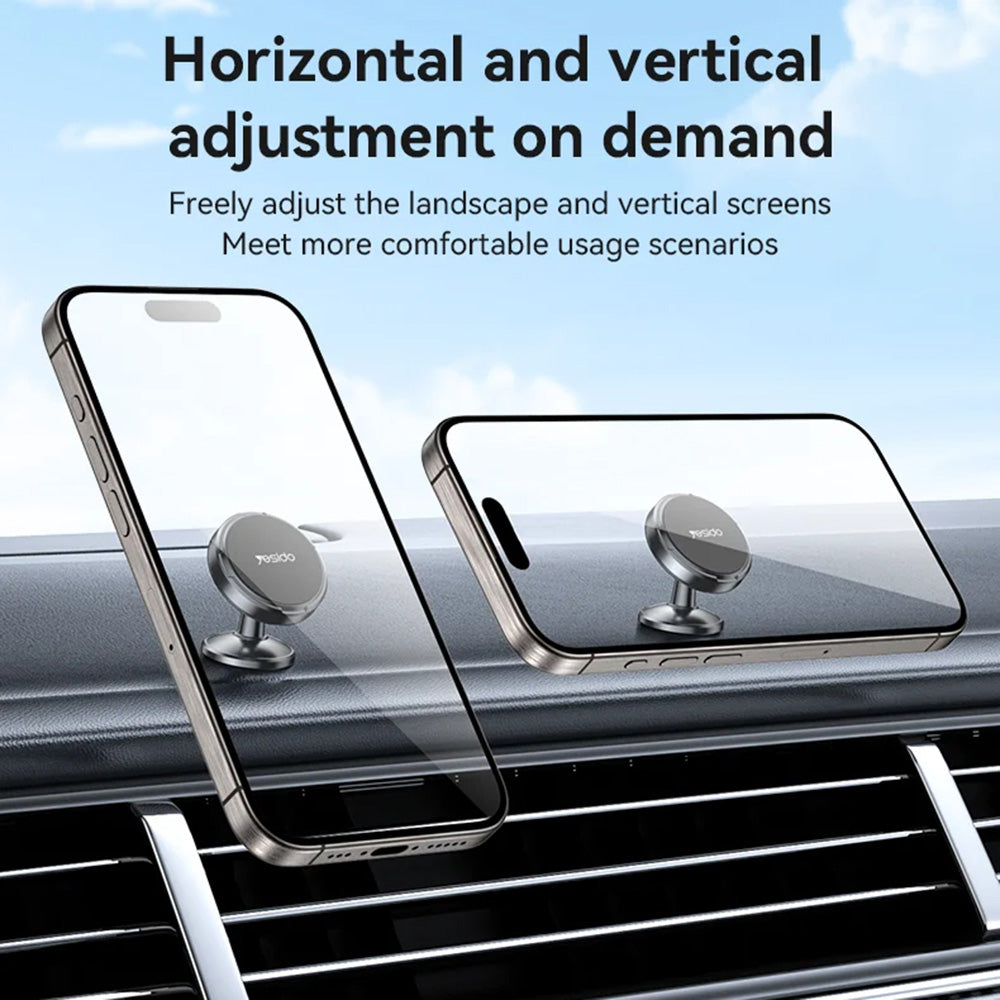 Uchwyt Samochodowy Magnetyczny Yesido C215, Uniwersalny, Czarny