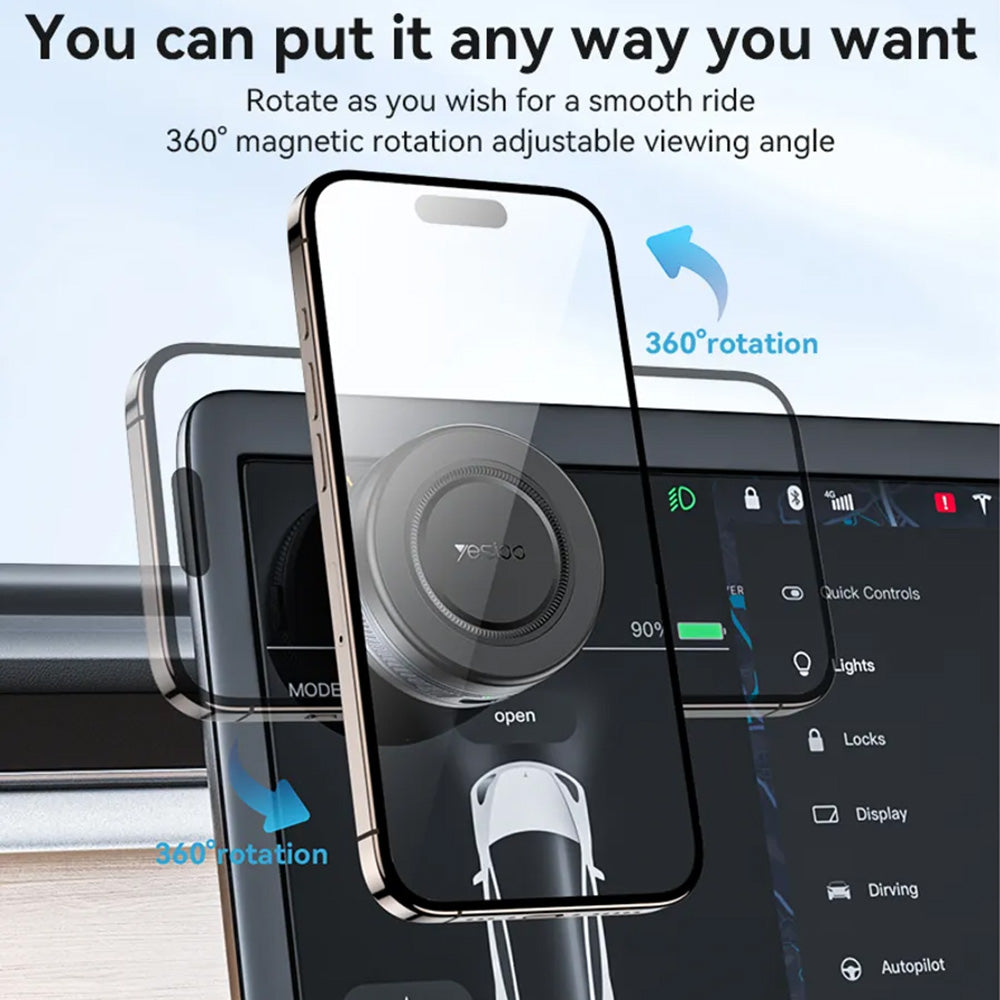 Uchwyt Samochodowy Magnetyczny Yesido C223, Uniwersalny, Czarny