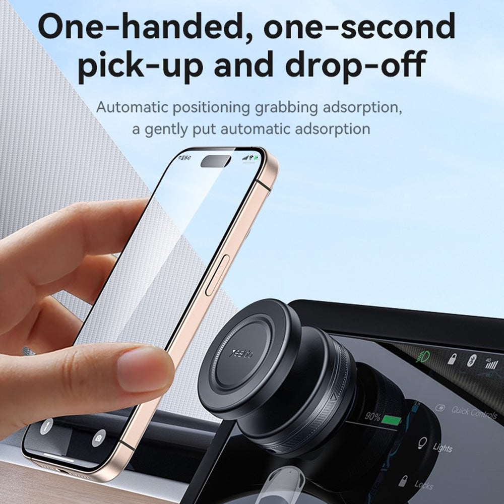 Uchwyt Samochodowy Magnetyczny Yesido C224, Uniwersalny, Czarny