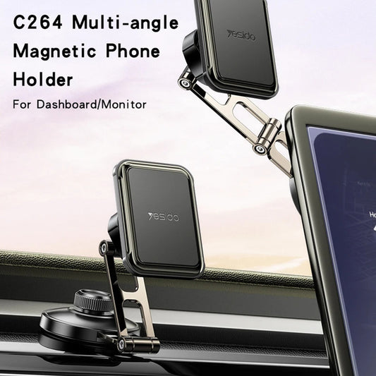 Uchwyt Samochodowy Magnetyczny Yesido C264, Uniwersalny, Czarny