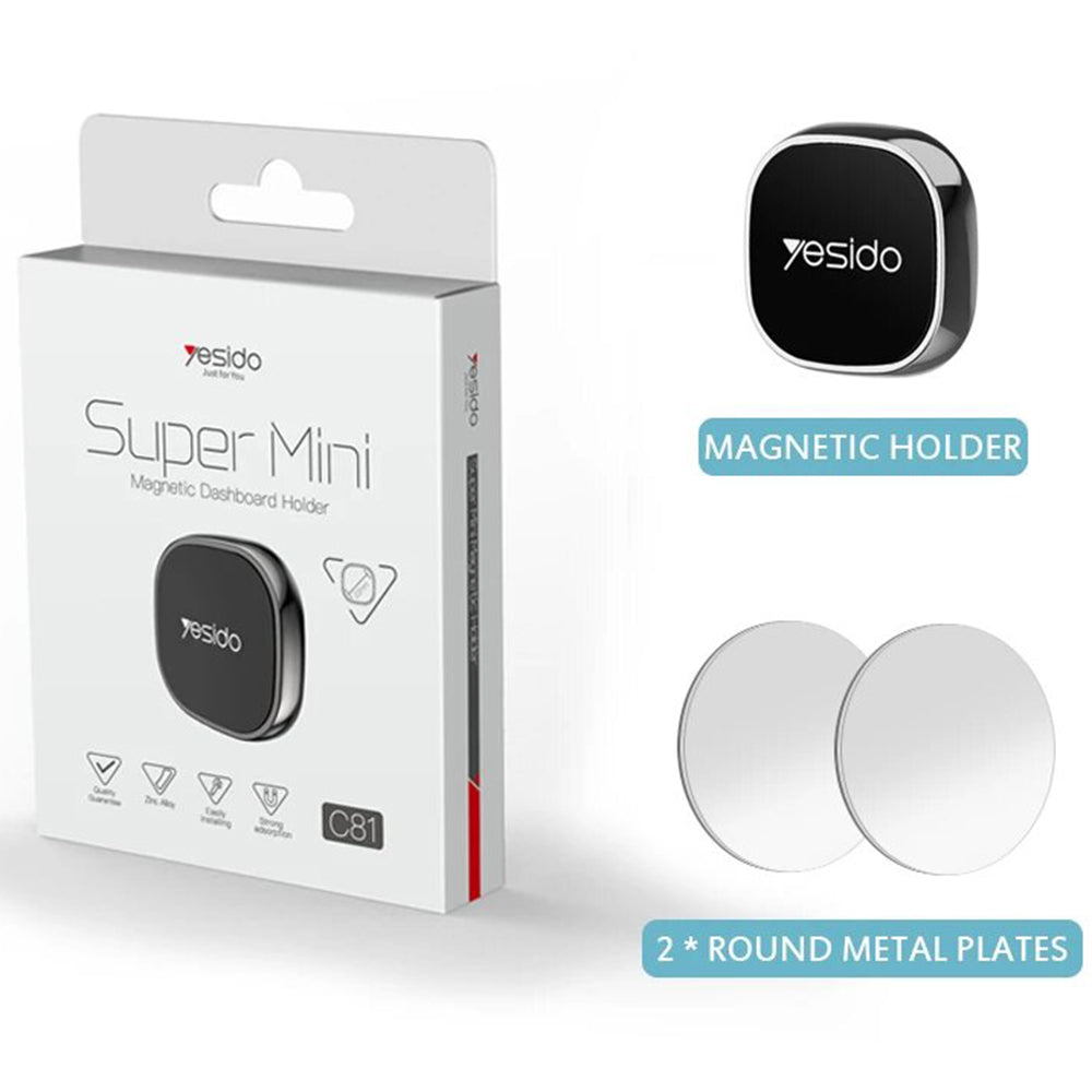 Uchwyt Samochodowy Magnetyczny Yesido C81, Uniwersalny, Szary
