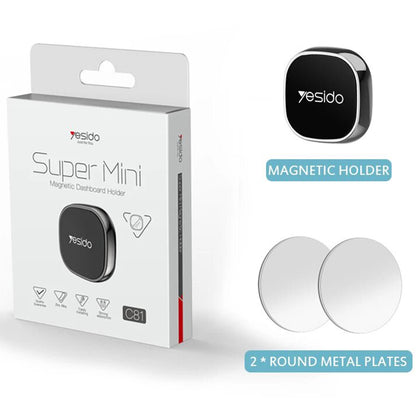 Uchwyt Samochodowy Magnetyczny Yesido C81, Uniwersalny, Szary