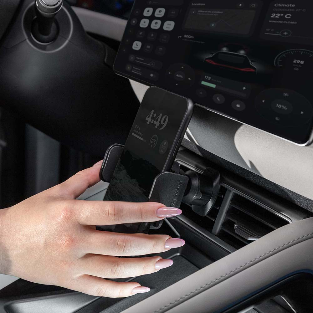 Uchwyt samochodowy Proove Crystal Clamp Plus Vent, 4.7 cala - 6.9 cala, Czarny CHCCP0000001