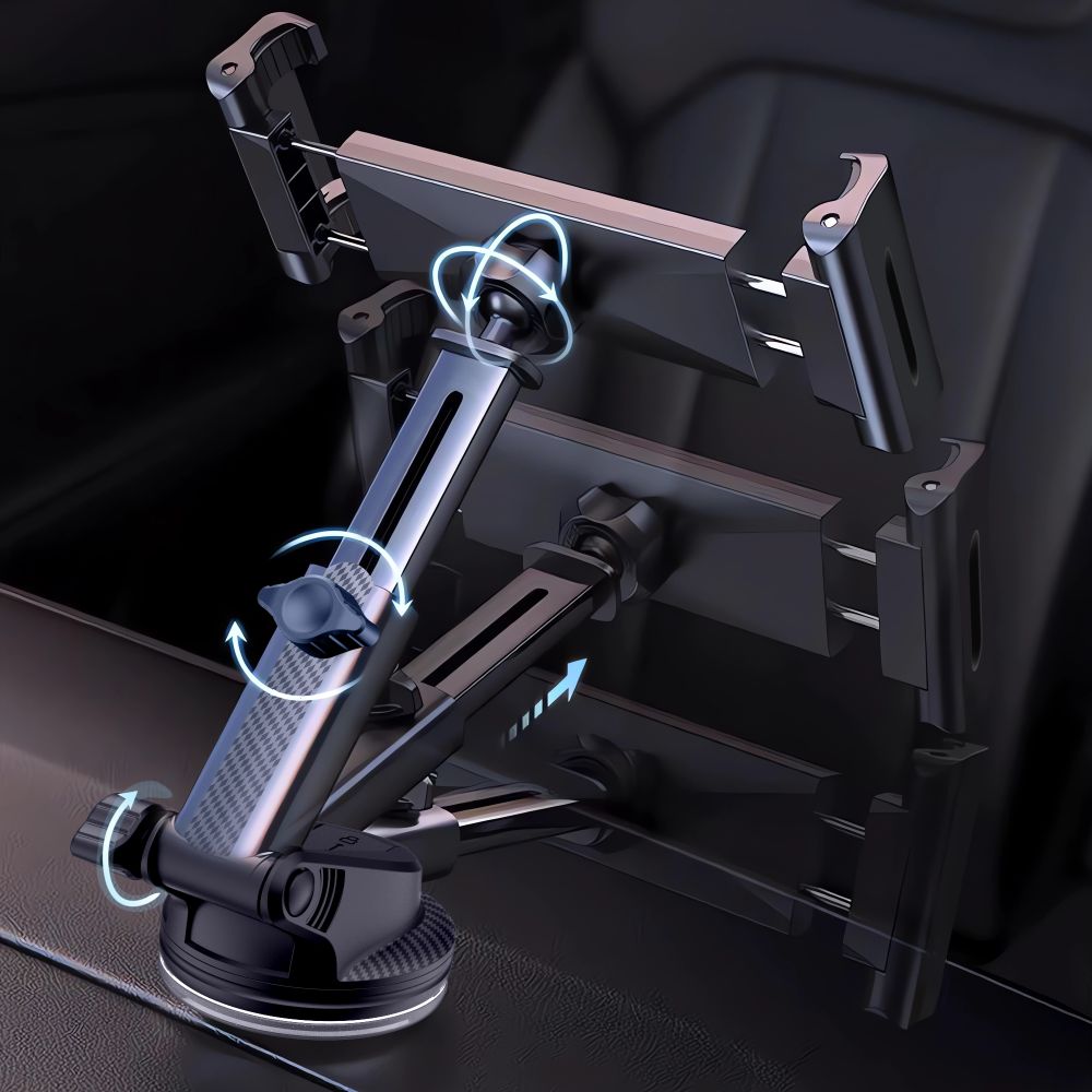 Uchwyt samochodowy Tech-Protect V4 do tabletu, 141mm - 280mm, Czarny