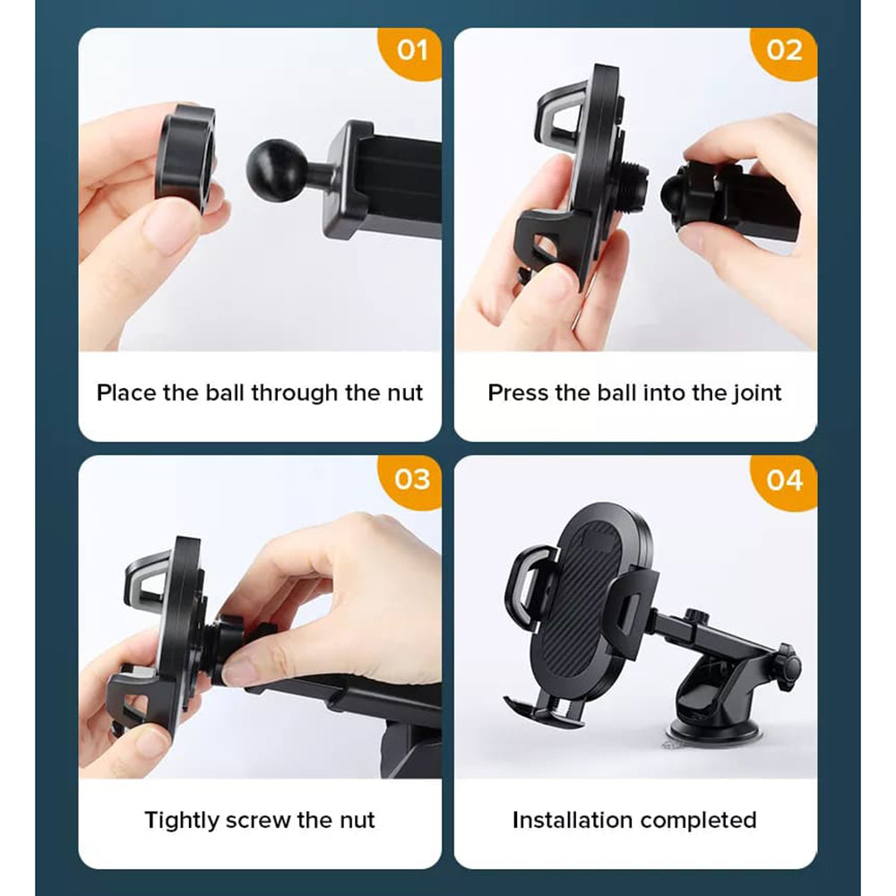 Techsuit S113 Car Holder, Universal, Black