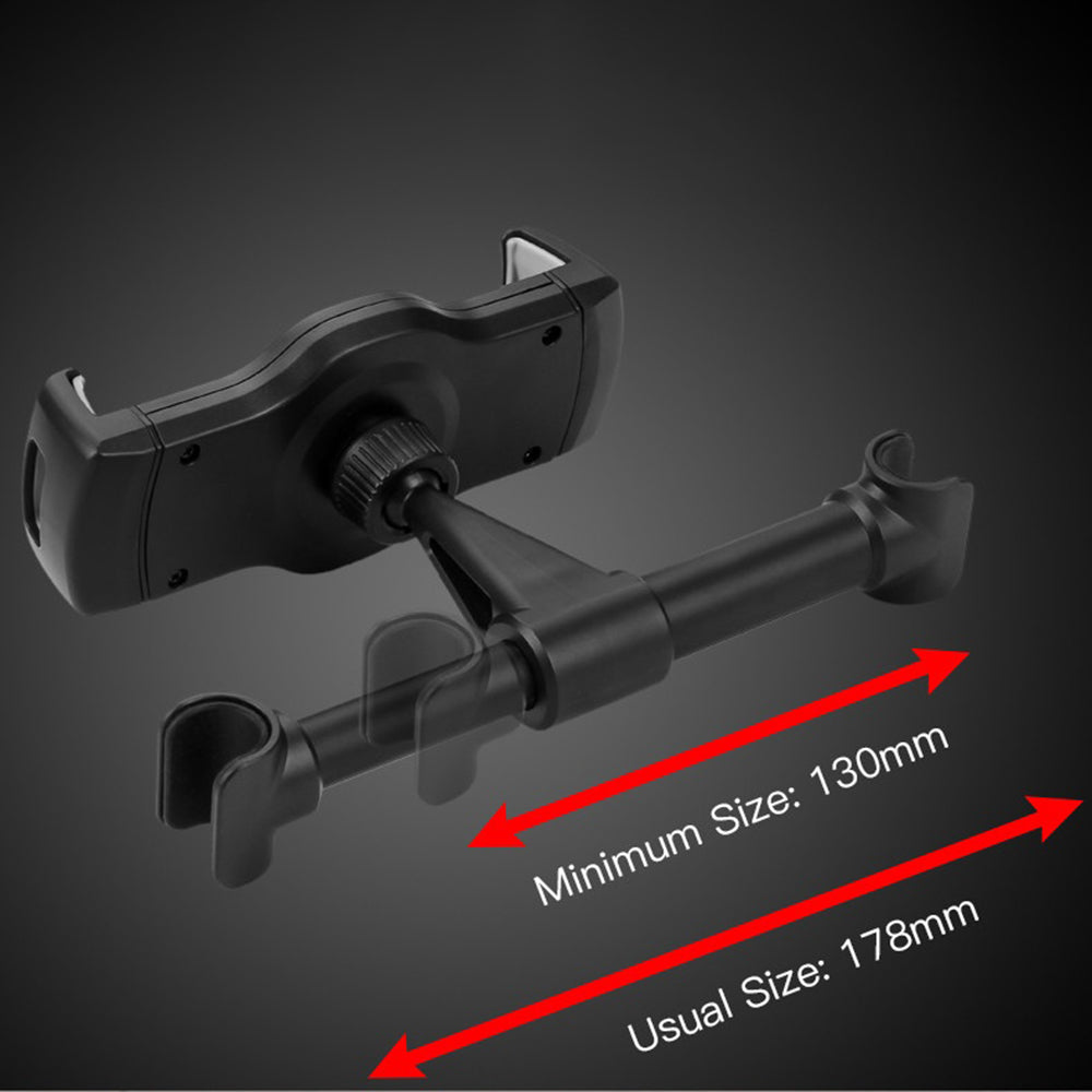 Uchwyt samochodowy na zagłówek Yesido C29, 4 cale - 10 cali, Czarny