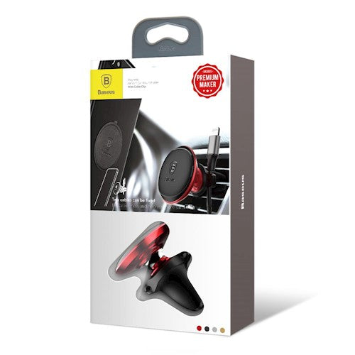 Baseus Air Vent Magnetic Car Holder, Universal, Red SUGX-A09