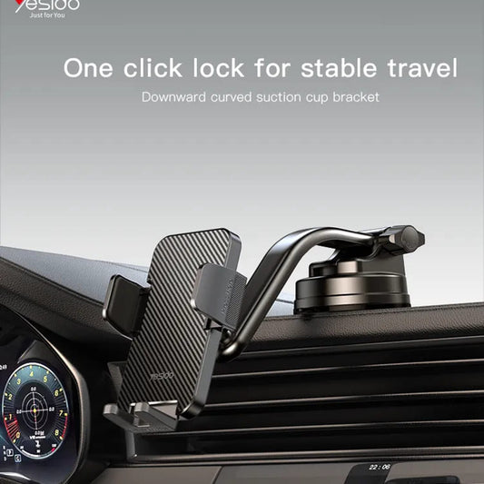 Uchwyt samochodowy Yesido C172, 4 cale - 7 cali, Czarny