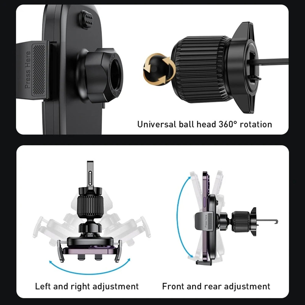 Uchwyt samochodowy Yesido C241, 4.7 cala - 7.2 cala, Czarny