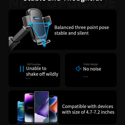 Uchwyt samochodowy Yesido C262, 4.7 cala - 7.2 cala, Czarny