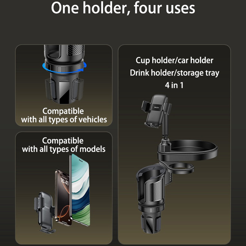 Uchwyt samochodowy Yesido C274, 4.7 cala - 7.2 cala, Czarny