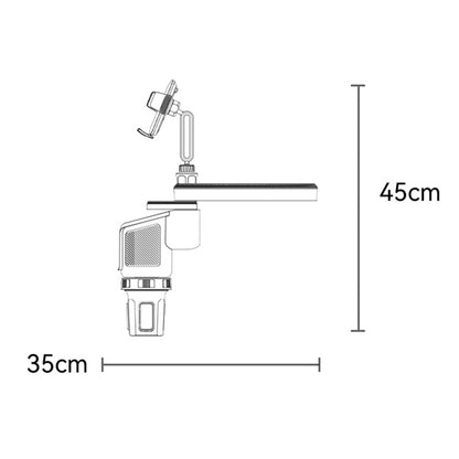 Uchwyt samochodowy Yesido C274, 4.7 cala - 7.2 cala, Czarny