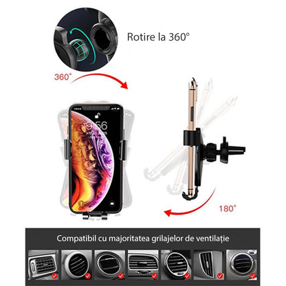 Uchwyt samochodowy Yesido C87, Uniwersalny, Czarny