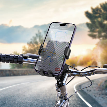 Uchwyt na rower Borofone BH13 Knight, 4.5 cala - 7 cali, Czarny