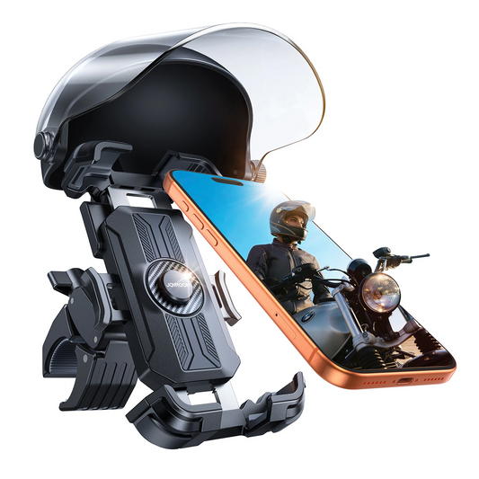 Uchwyt rowerowy i motocyklowy z daszkiem przeciwsłonecznym Joyroom JR-ZS526, 4,7 cala - 7 cali, czarny