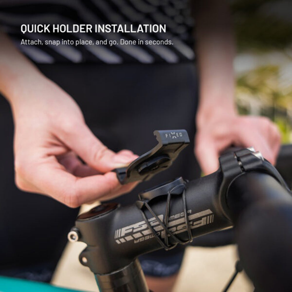 Uchwyt rowerowy Fixed do Garmin Watch 22mm / Edge Computer, Czarny