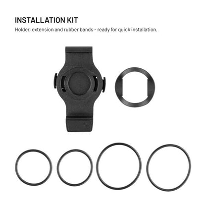Uchwyt rowerowy Fixed do Garmin Watch 22mm / Edge Computer, Czarny