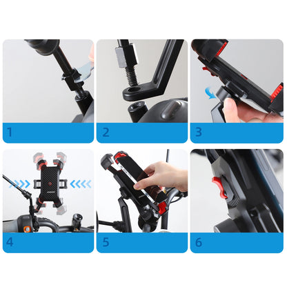 Uchwyt na rower Joyroom JR-ZS288-m, 4.7 cala - 7 cali, Czarny