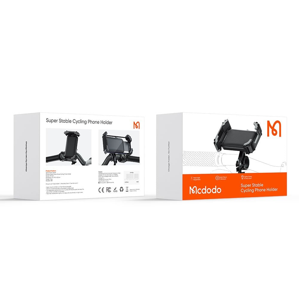 Uchwyt Rowerowy McDodo CM-5240 Basalt, 4.2 cala - 6.5 cala, Czarny