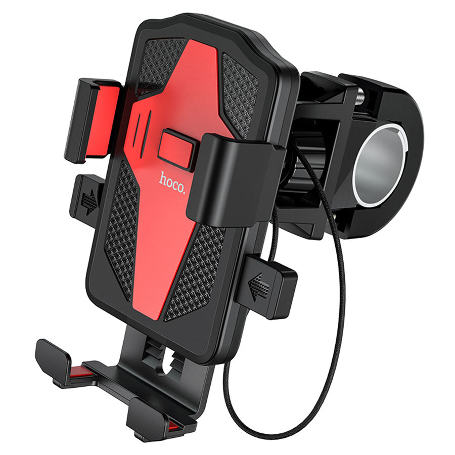 HOCO CA73 Bicycle Motorcycle Mount, 4.5inch - 7inch, Black Red
