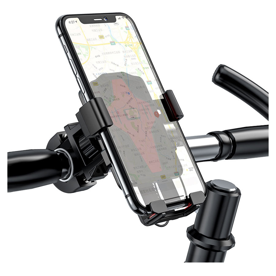 HOCO CA73 Bicycle Motorcycle Mount, 4.5inch - 7inch, Black Red