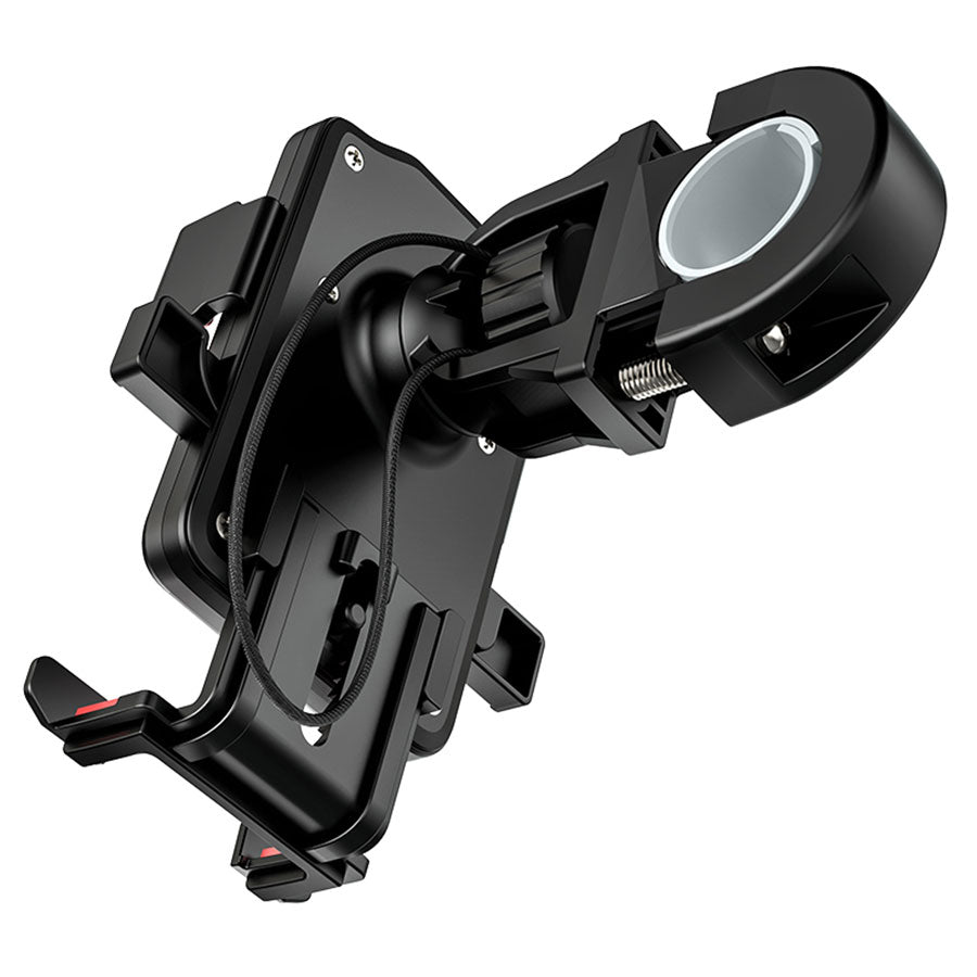 HOCO CA73 Bicycle Motorcycle Mount, 4.5inch - 7inch, Black Red
