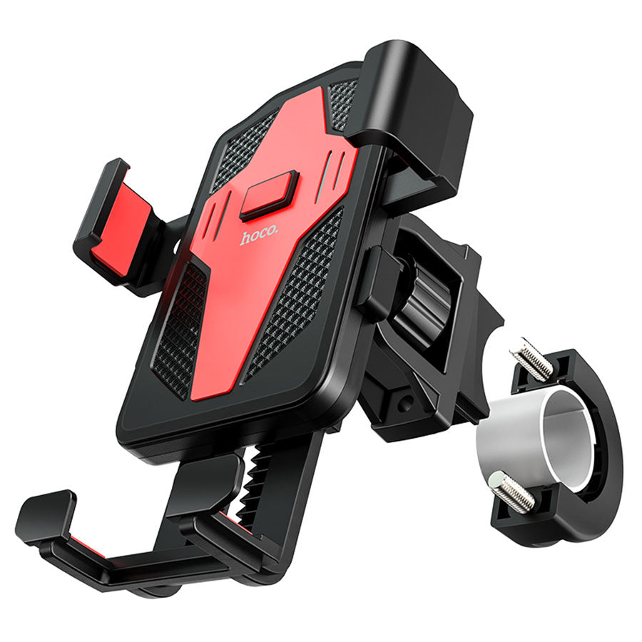 HOCO CA73 Bicycle Motorcycle Mount, 4.5inch - 7inch, Black Red