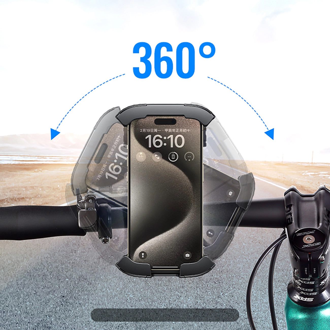 UGREEN LP494 Bicycle Holder, 4.7inch - 6.8inch, Black