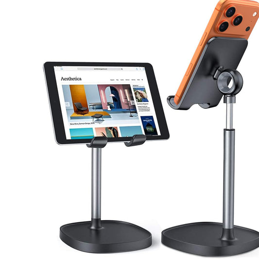 Stojak biurkowy Lisen Mechanical na telefon / tabletę, 4 cale - 10 cali, Czarny YL0421030004