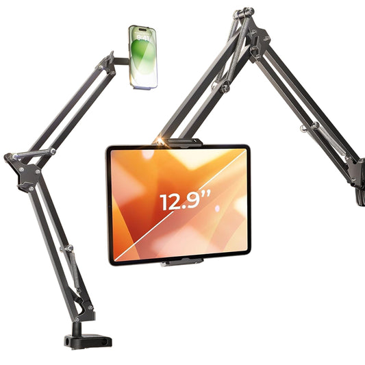 Uchwyt biurkowy Lisen na telefon / tabletę, 4.7 cala - 12.9 cala, Czarny YL0223060007