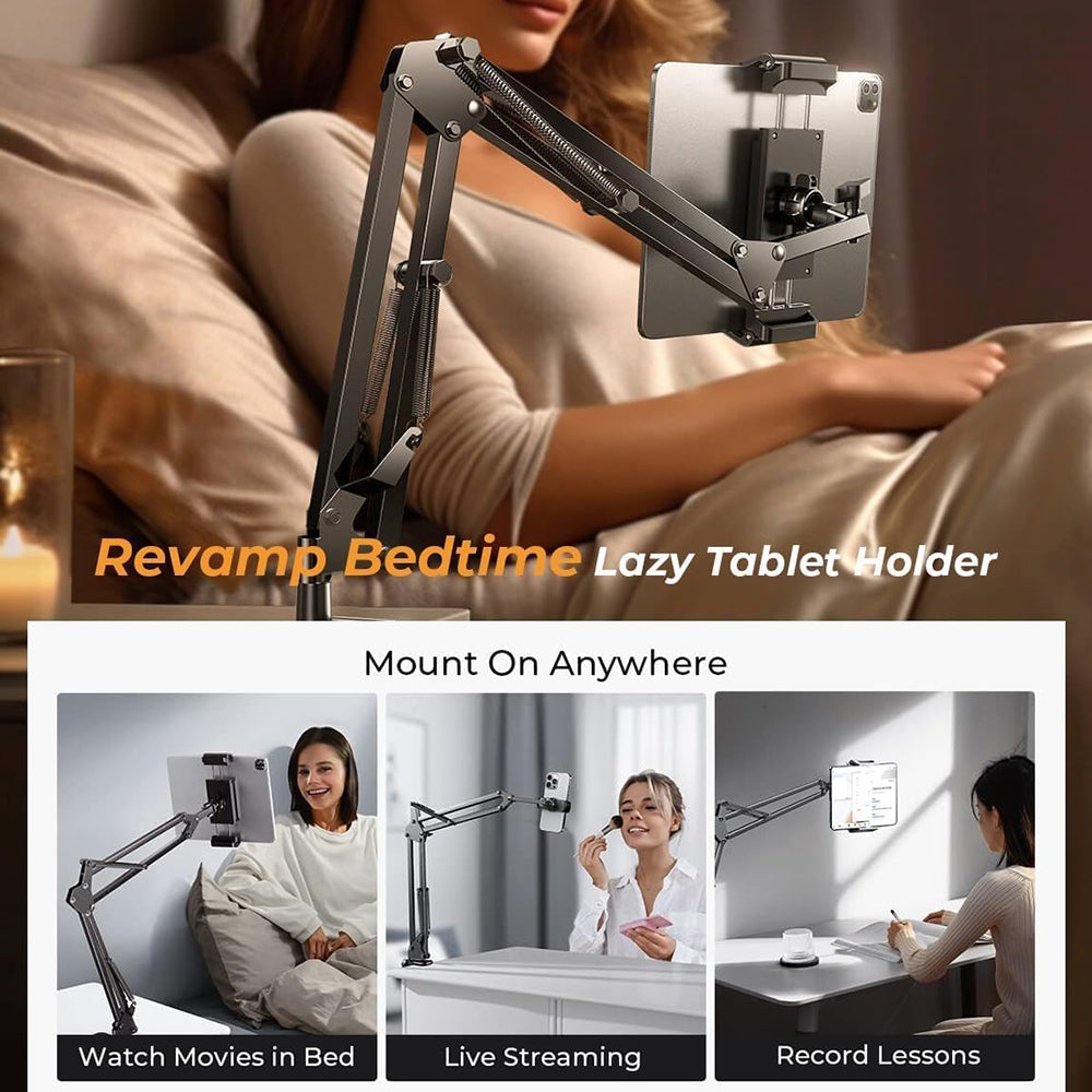 Uchwyt biurkowy Lisen na telefon / tabletę, 4.7 cala - 12.9 cala, Czarny YL0223060007