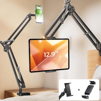 Uchwyt biurkowy Lisen na telefon / tabletę, 4.7 cala - 12.9 cala, Czarny YL0223060007