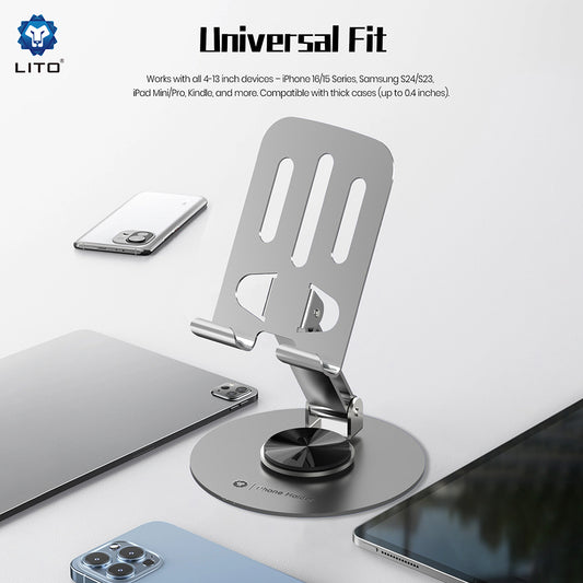 Lito LT-H01 Desk Stand, Universal, Grey