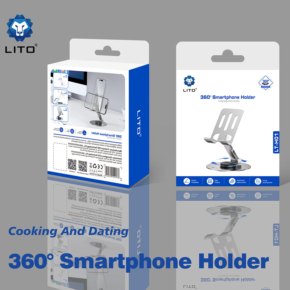 Stojak biurkowy Lito LT-H01, Uniwersalny, Szary