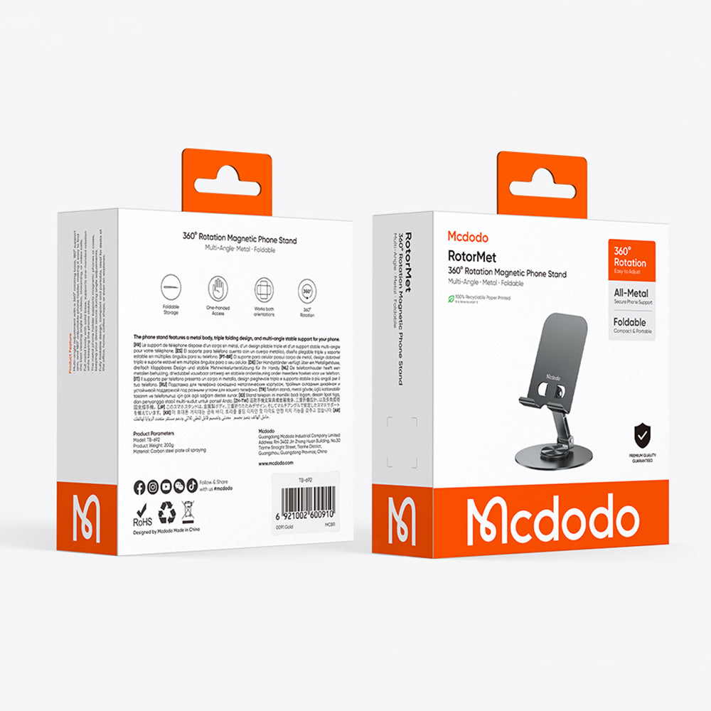 Uchwyt biurkowy McDodo TB-6920, szary