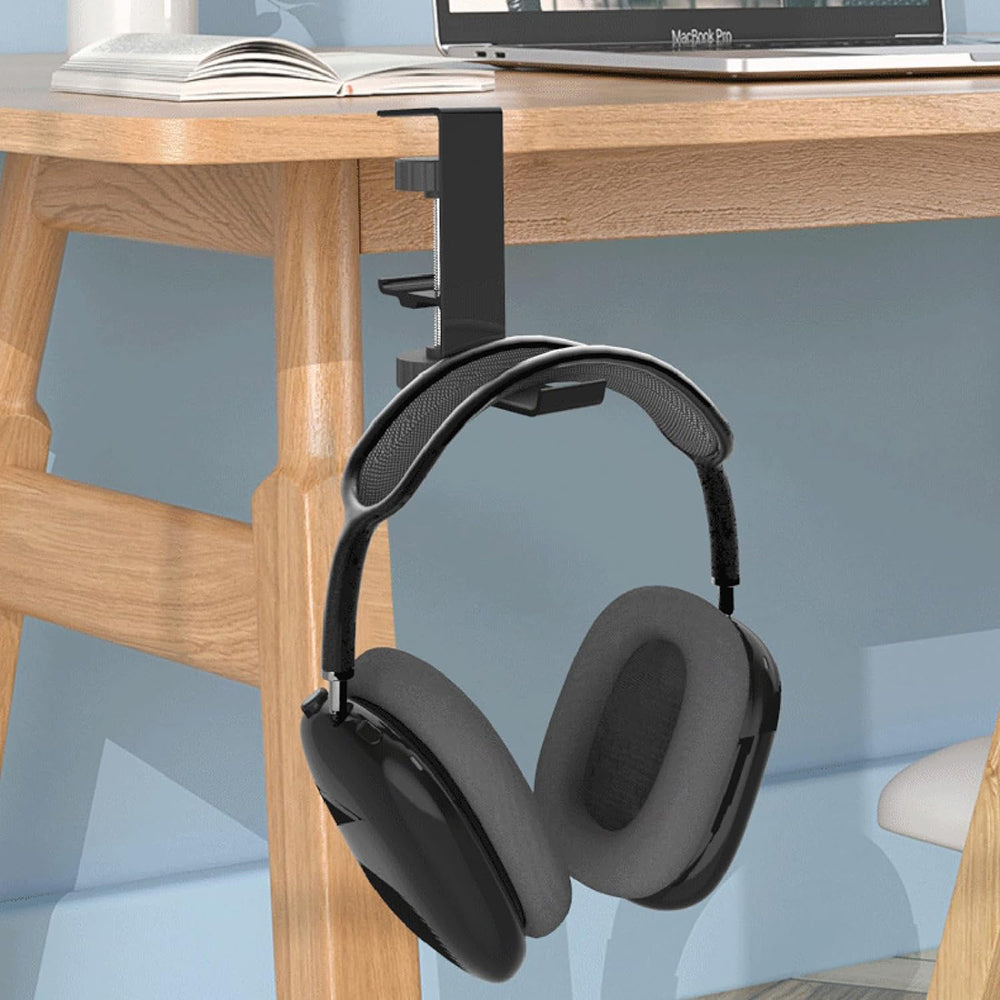 Stojak na biurko Techsuit DH2 na słuchawki / torbę, Czarny