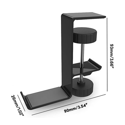 Stojak na biurko Techsuit DH2 na słuchawki / torbę, Czarny