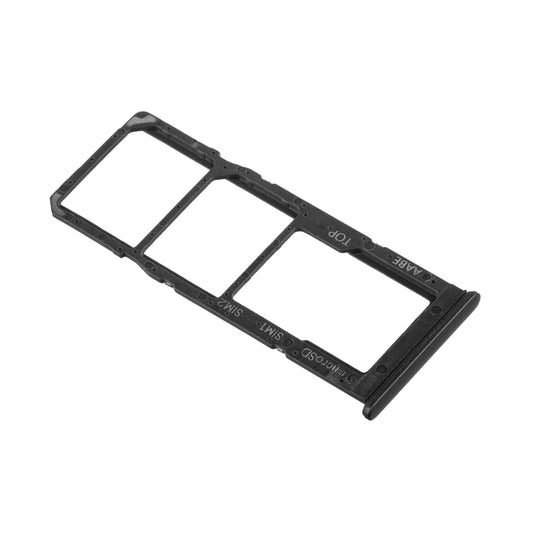 Uchwyt na kartę SIM - Samsung Galaxy A12 Nacho A127 / A12 A125, czarny, Service Pack GH98-46124A