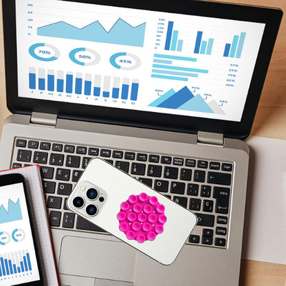 Uchwyt z Przyssawkami Techsuit SD-CUP, Niebieski