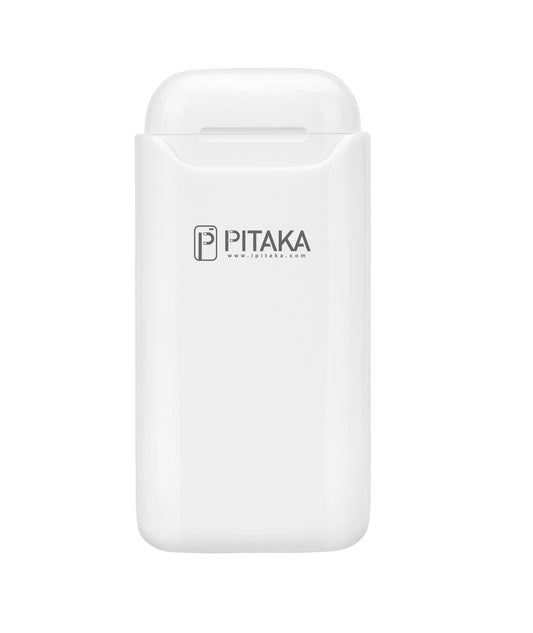 Bezprzewodowa bateria zewnętrzna Pitaka Air Pal Essential do słuchawek Apple Airpods Gen 1 / Gen 2, 1200 mAh, 5 W, biała AP1002