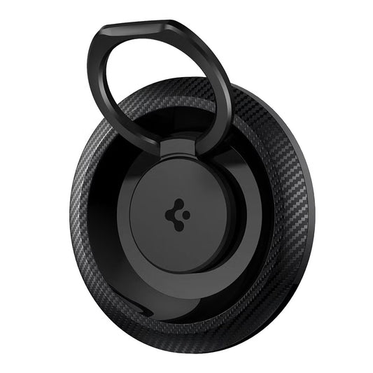 Uchwyt pierścieniowy Spigen O-Mag OM100 Carbon, uniwersalny, czarny AMP05505