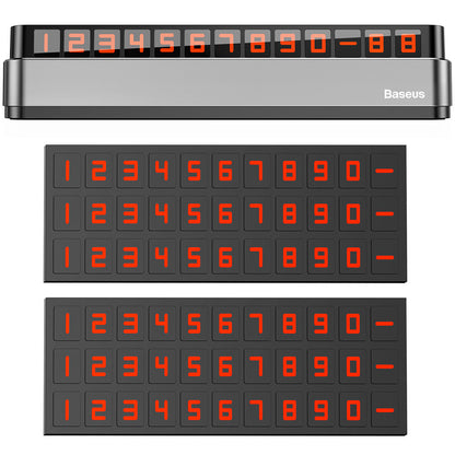 Samochodowy uchwyt na numer telefonu Baseus Moonlight Box ACNUM-B0G 